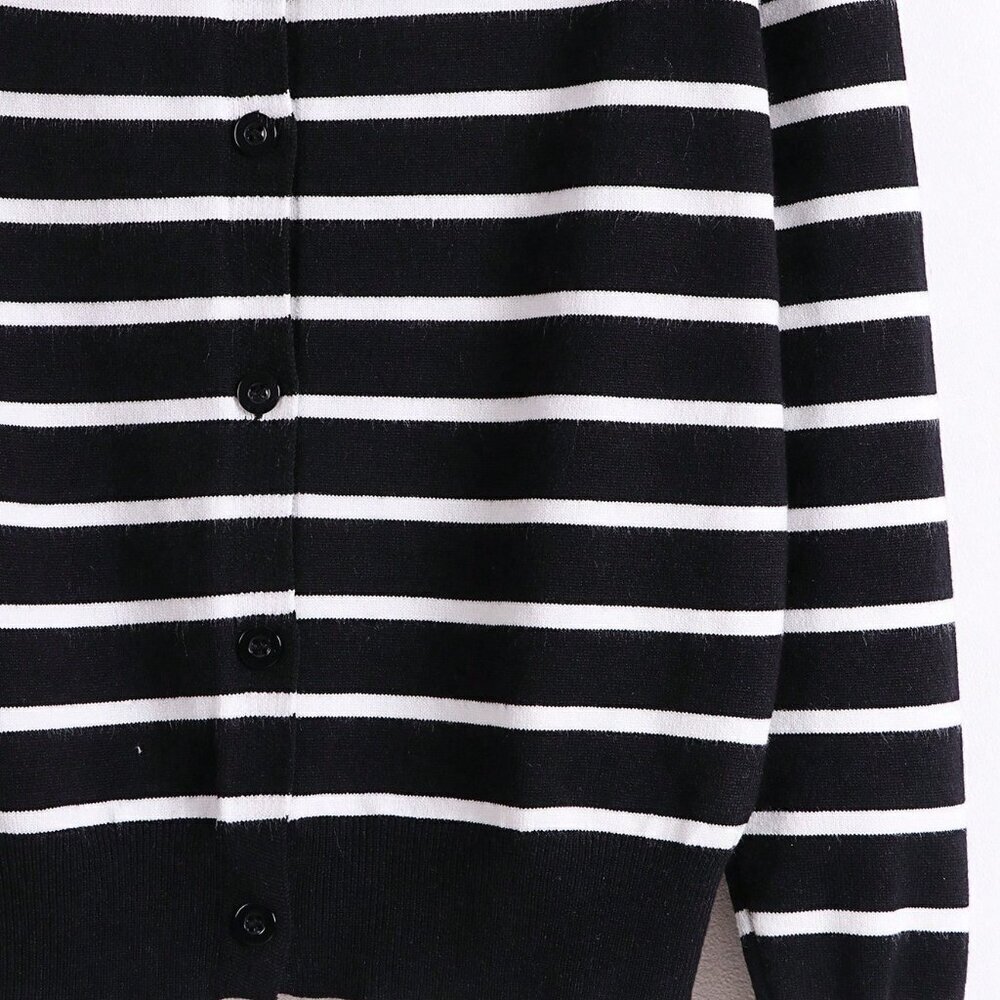 Black Casual Women's Cardigan - Picture 3 of 5
